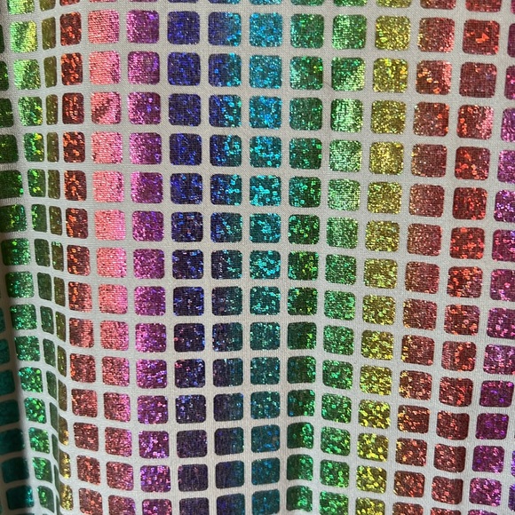 JOGAL Raver rainbow mirrored button down shirt size xl 😍 - Picture 7 of 10